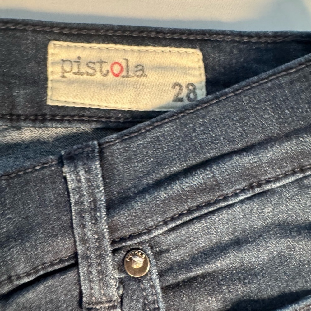 pistola Straight-Leg Jeans in Dark Blue Wash - Picture 2 of 5